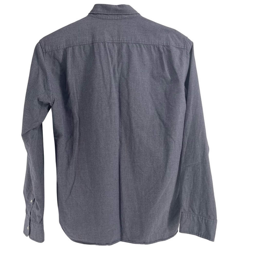 J. Crew Mens XL Button Down Long Sleeve‎ Casual Shirt blackish gray Textured - Picture 4 of 6